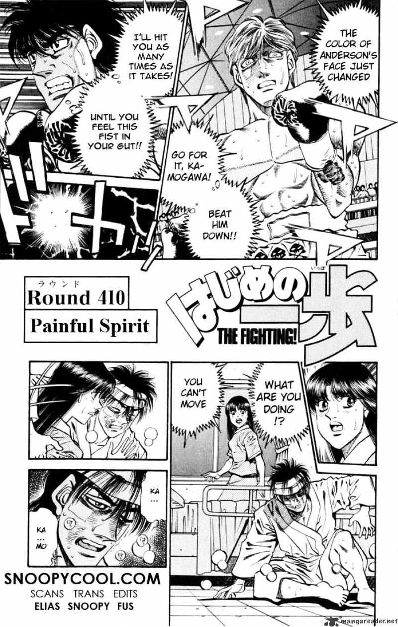 Hajime no Ippo: Fighting Spirit, Chapter 410 image 01